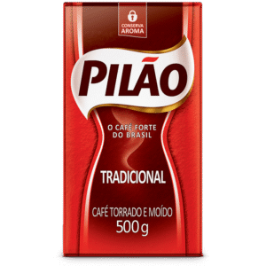 Café Pilão Tradicional Vácuo 500g – Fardo com 10 Unidades
