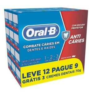 Creme Dental Oral B – Fardo com 12  Unidades