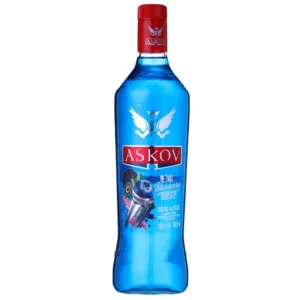 Vodka Askov Blueberry 900ml – Caixa com 12 Unidades