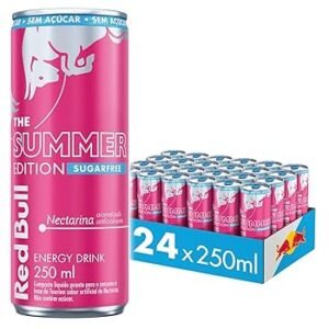 Energético Red Bull Nectarina 250ml – Caixa com 24 Unidades