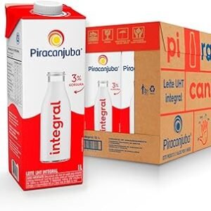 Leite Integral Piracanjuba 1 Litro – Caixa com 12 Unidades