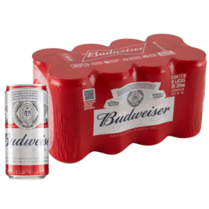 Cerveja Budweiser Lata 269ml – Caixa 8 Unidades