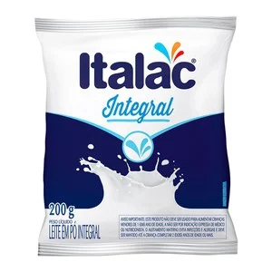 Leite em Pó Integral Italac 200g – Caixa com 50 Unidades