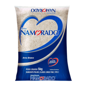 Arroz Namorado 5kg Tipo 1 – Fardo com 6 Unidades