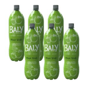 Energético Baly Maça Verde Pet 2 Litros – Fardo com 6 Unidades