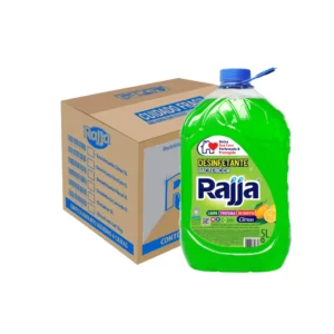 Desinfetante Bactericida Citrus 5L Rajja – Caixa com 4 Unidades