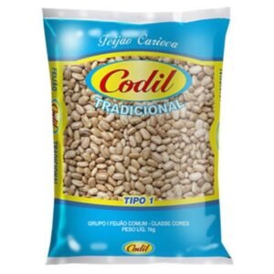 Feijão Carioca Tipo 1 Codil 1kg – Fardo com 30 Unidades