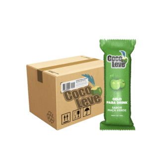 Gelo Coco Leve Sabor Maça Verde 200ml – Caixa com 30 Unidades