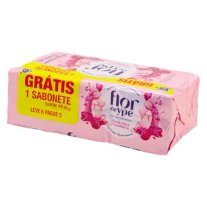 Sabonete Flor de Ypê 85g Flor de Maçã e Framboesa – Fardo com 6 Unidades